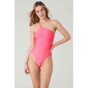 Alo Yoga Airlift Plie Bodysuit - Fluorescent Pink Coral in Kuwait