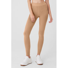 ألو يوجا ألوسوفت سروال هيد ستارت عالي الخصر - اللوز المحمص in Kuwait