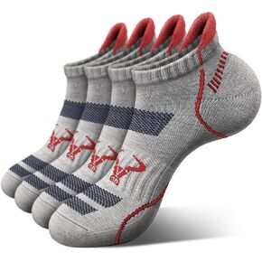 Men's Ankle Socks 4Pairs-Athletic Running Socks Cushioned No Show Breathable-Arch Support in Kuwait
