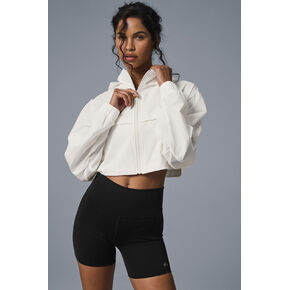 جاكيت ألو يوجا بلاي ميكر قصير - عاجي in Kuwait