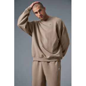 بلوفر Alo Yoga Accolade برقبة دائرية - حصى in Kuwait