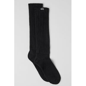 Alo Yoga Unisex Scrunch Sock - Black in Kuwait