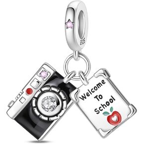Super Mom My Hero Charm 925 Sterling Silver Charm Fits Women's Charm Bracelet & Necklace Valentine's Day Mother's Day Jewelry Gifts for Women in Kuwait