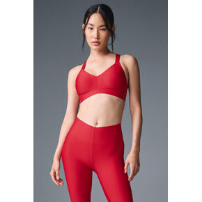 Alo Yoga Airlift Strength Bra - Bold Red in Saudi Arabia
