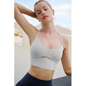 حمالة صدر Alo Yoga Alosoft Highlight - رمادي رياضي منقط in Kuwait