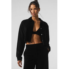 ألو يوجا سروال قصير قصير بأزرار سفلية - أسود in Kuwait