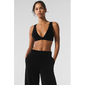 حمالة صدر ألو يوجا مايكرو كوردروي دريمر - أسود in Kuwait