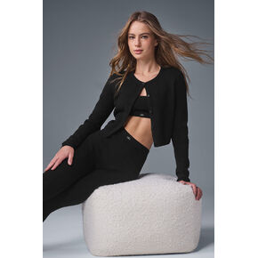 سترة ألو يوجا بوينتيلي Be Mine كارديجان - أسود in Kuwait