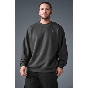 Alo Yoga Accolade Crew Neck Pullover - Anthracite in Kuwait