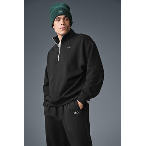 بلوفر Alo Yoga Accolade 1/4 بسحاب - أسود in Kuwait