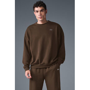 بلوفر Alo Yoga Accolade برقبة دائرية - إسبرسو in Kuwait