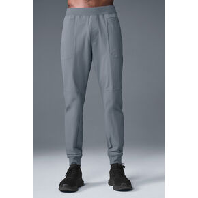 بنطال Alo Yoga Co-Op (طويل) - رمادي فولاذي in Kuwait