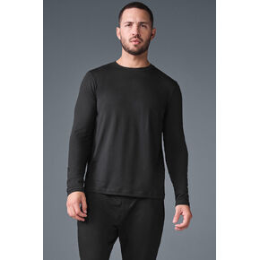 ألو يوجا كونكر ريفورم بأكمام طويلة وياقة دائرية - أسود in Kuwait