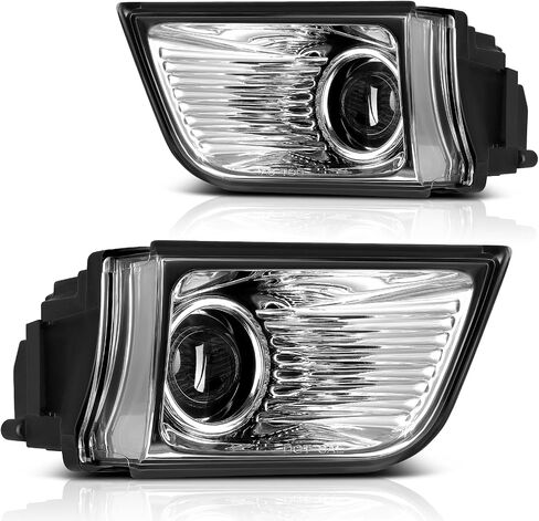 AUTOSAVER88 Fog Lights Compatible with 2003-2005 4Runner Driving Fog Light Fog Light Assembly Pair Clear Lens 03-05 4Runner Fog Light Lamp Assemblies w/Halogen Bulbs OE Replacement Set of 2 in Saudi Arabia