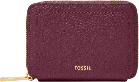 Fossil Logan Zip Card Case, Garnet in Kuwait