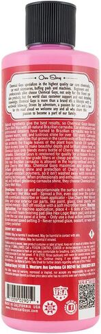 Chemical Guys WAC21316 Cherry Wet Wax, Dripping Wet Finish, Safe for Cars, Trucks, SUVs, Motorcycles, RVs & More, 16 fl oz in Saudi Arabia