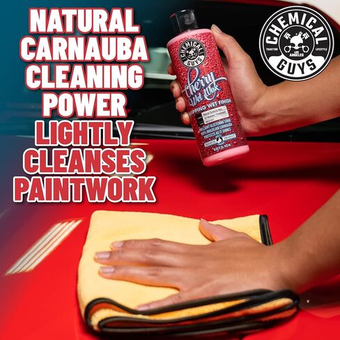 Chemical Guys WAC21316 Cherry Wet Wax, Dripping Wet Finish, Safe for Cars, Trucks, SUVs, Motorcycles, RVs & More, 16 fl oz in Saudi Arabia