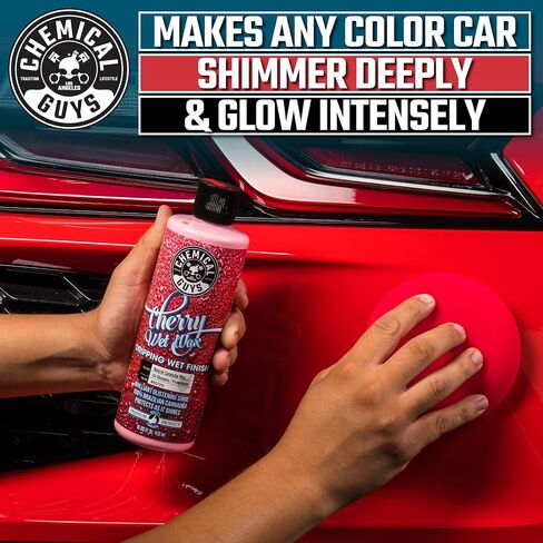 Chemical Guys WAC21316 Cherry Wet Wax, Dripping Wet Finish, Safe for Cars, Trucks, SUVs, Motorcycles, RVs & More, 16 fl oz in Saudi Arabia