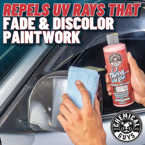 Chemical Guys WAC21316 Cherry Wet Wax, Dripping Wet Finish, Safe for Cars, Trucks, SUVs, Motorcycles, RVs & More, 16 fl oz in Saudi Arabia
