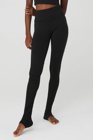 Alo Yoga Airbrush High-Waist Highlight Leggings Goddess - أسود in Kuwait