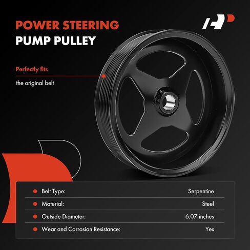 A-Premium Power Steering Pump Pulley Compatible with Dodge Ram 2500 2003-2007, Ram 3500 2003-2007, 5.9L 6.7L in Saudi Arabia