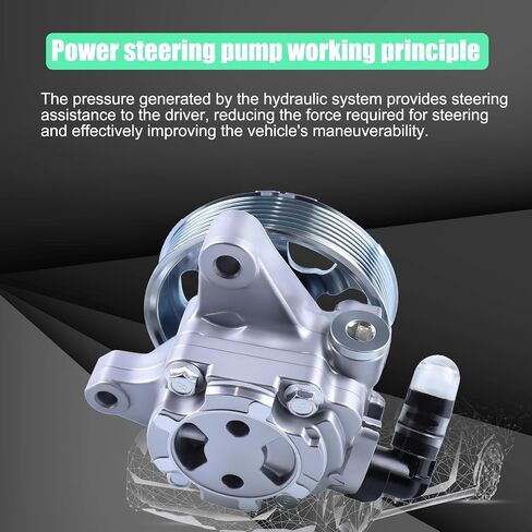 مضخة توجيه كهربائية مع بكرة متوافقة مع 2002-2006 Acura RSX 2.0L 2006-2008 TSX 2.4L 2006-2007 Honda Accord 2.4L 2002-2011CR-V 2.4L 2006-2011 العنصر 2.4L 21-5419 in Kuwait