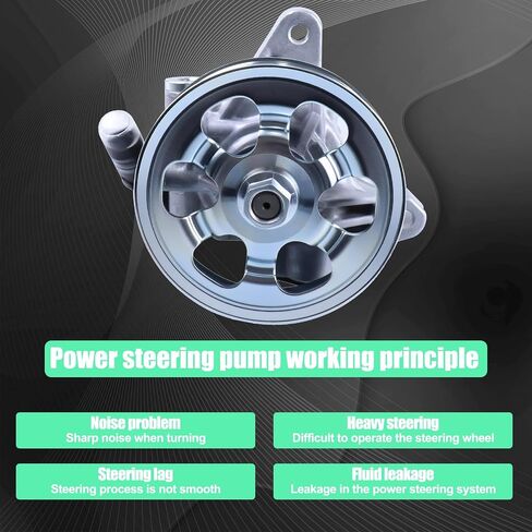 مضخة توجيه كهربائية مع بكرة متوافقة مع 2002-2006 Acura RSX 2.0L 2006-2008 TSX 2.4L 2006-2007 Honda Accord 2.4L 2002-2011CR-V 2.4L 2006-2011 العنصر 2.4L 21-5419 in Kuwait