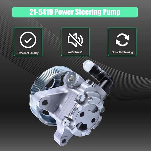 مضخة توجيه كهربائية مع بكرة متوافقة مع 2002-2006 Acura RSX 2.0L 2006-2008 TSX 2.4L 2006-2007 Honda Accord 2.4L 2002-2011CR-V 2.4L 2006-2011 العنصر 2.4L 21-5419 in Kuwait