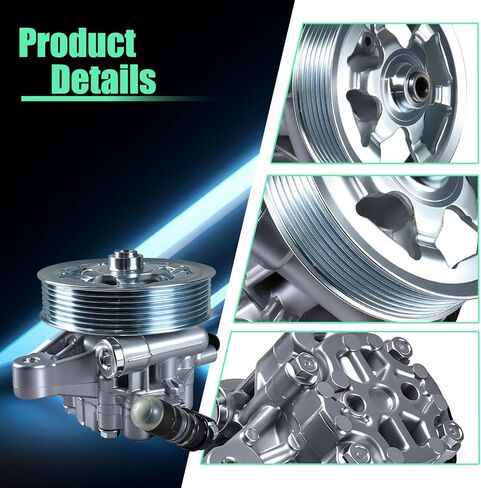 مضخة توجيه كهربائية مع بكرة متوافقة مع 2002-2006 Acura RSX 2.0L 2006-2008 TSX 2.4L 2006-2007 Honda Accord 2.4L 2002-2011CR-V 2.4L 2006-2011 العنصر 2.4L 21-5419 in Kuwait