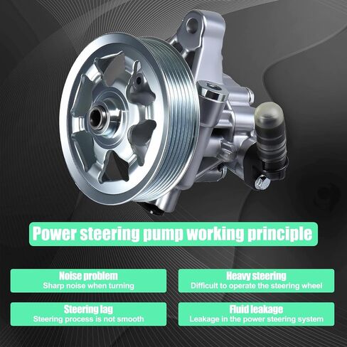 مضخة توجيه كهربائية مع بكرة متوافقة مع 2002-2006 Acura RSX 2.0L 2006-2008 TSX 2.4L 2006-2007 Honda Accord 2.4L 2002-2011CR-V 2.4L 2006-2011 العنصر 2.4L 21-5419 in Kuwait