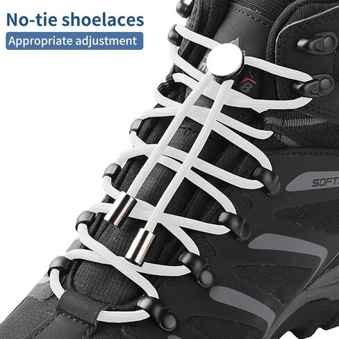Elastic Shoe Laces Heavy Duty No Tie Shoelaces for Kids and Adults Tieless Laces For Hiking Shoes 47inch in Kuwait