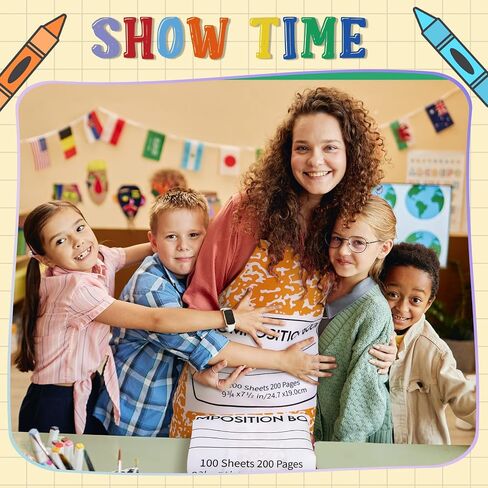 8 Pcs Group Halloween Costumes for Adults Composition Notebook Costume Back to School Apron for Teacher Classroom (Bright Colors) in Saudi Arabia