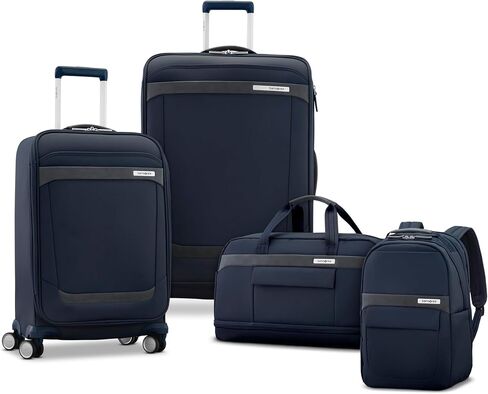 حقيبة ظهر Samsonite Elevation Plus - نسيج الجسم Recyclex® RPET مع جيب مخبأ سريع الوصول - يمتد 1.5 بوصة - حامل AirTag ™ - حقيبة الكمبيوتر المحمول - أزرق منتصف الليل in Kuwait