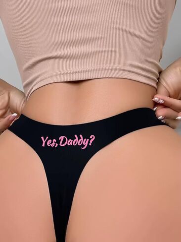 Yes, Daddy Thongs for Women - Funny Spandex Booty Shorts Panties in Saudi Arabia