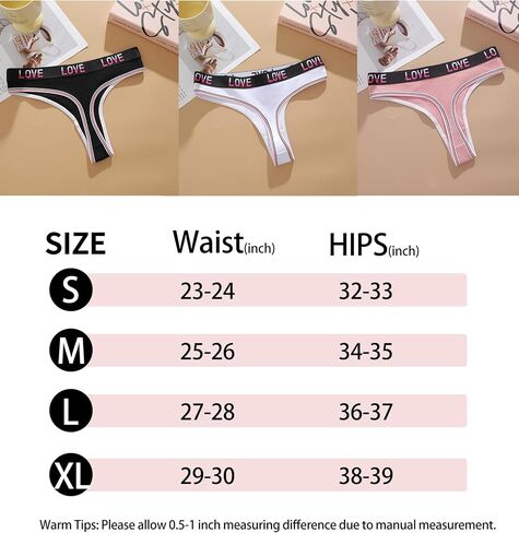 Cotton Thongs for Women Thong Woven Belt Ladies Panties Womens Underwear Pack in Saudi Arabia