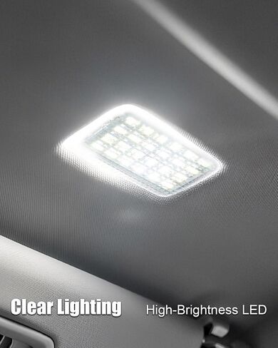 2 PCS Interior Cabin Courtesy Lights Cargo Room Dome Light Fit for Ford Transit 150 250 350 350 HD Van Connect 2014-2024 Replace 2230338 BK2V13776AD, 6000K with Black Lens in Saudi Arabia