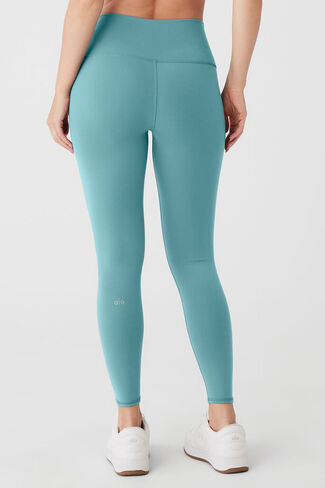 Alo Yoga 7/8 High-Waist Airbrush Legging - Teal Agate in Kuwait