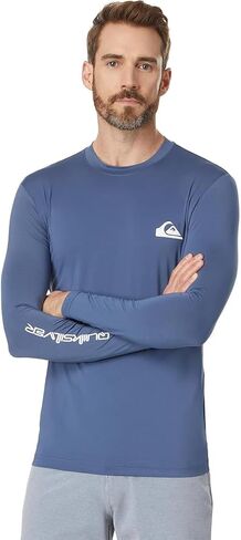 تيشيرت Quiksilver Everyday Surf بأكمام طويلة أبيض/أبيض MD in Saudi Arabia