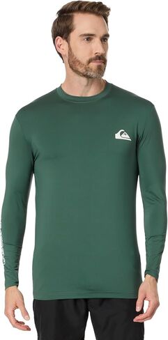 تيشيرت Quiksilver Everyday Surf بأكمام طويلة أبيض/أبيض MD in Saudi Arabia