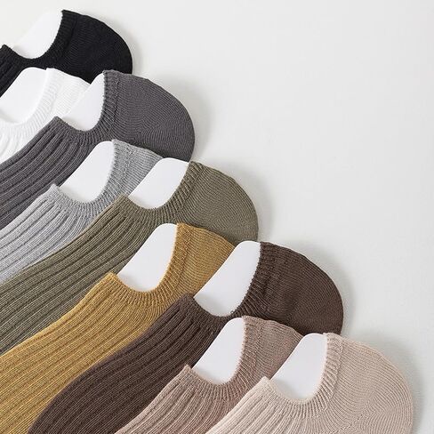 4 Pairs Low Cut Solid Color Mesh Breathable Invisible Socks, Summer Thin Light Sweat-absorbing Non-slip Sports for Men Size 6.5-11 in Saudi Arabia