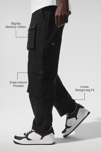 ألو يوجا نورث ستار كارجو بانت - أسود in Kuwait