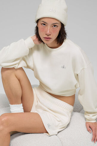 قبعة ألو يوجا البارزة - عاجي - عاجي / مقاس واحد in Kuwait