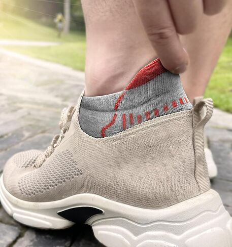 Men's Ankle Socks 4Pairs-Athletic Running Socks Cushioned No Show Breathable-Arch Support in Saudi Arabia