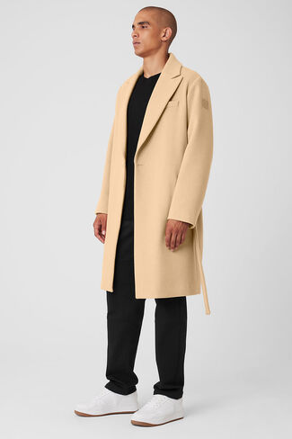 Alo Yoga Wool Gameday Overcoat - Camel in Saudi Arabia