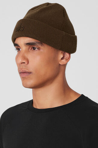 Alo Yoga Notable Beanie - Espresso - Espresso / One Size in Saudi Arabia