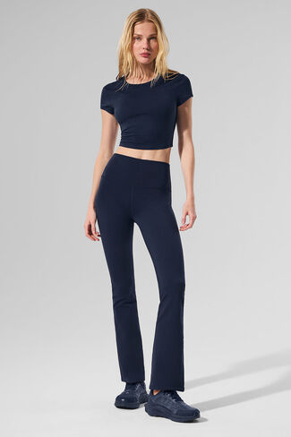 Alo Yoga Airbrush عالي الخصر 7/8 - كحلي in Kuwait