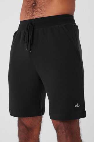 Alo Yoga 7" Micro Waffle Fast Break Short - Black in Saudi Arabia