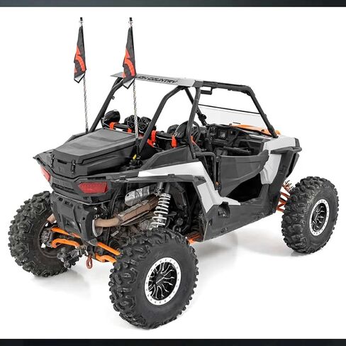 مصابيح سوط LED لـ Polaris RZR XP 1000 (2014-2017) - مجموعة من 2، مصابيح سوط مقاس 48 بوصة جنبًا إلى جنب، مصابيح LED RGB متعددة الألوان، 300 نمط، قابلة للتعتيم، مقاومة للماء، قاعدة سريعة التحرير in Kuwait