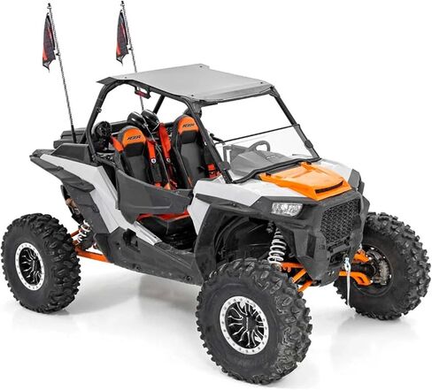 مصابيح سوط LED لـ Polaris RZR XP 1000 (2014-2017) - مجموعة من 2، مصابيح سوط مقاس 48 بوصة جنبًا إلى جنب، مصابيح LED RGB متعددة الألوان، 300 نمط، قابلة للتعتيم، مقاومة للماء، قاعدة سريعة التحرير in Kuwait