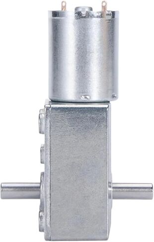 محرك تروس دودي قابل للعكس JGY370، 6 فولت/12 فولت/24 فولت، عمود مزدوج، 6-150 دورة في الدقيقة، مخفض سرعة عزم الدوران العالي (6 فولت 12 فولت) in Kuwait